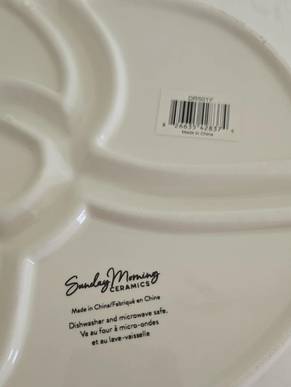 Ceramic Snack Charcuterie 6 Compartment Tray